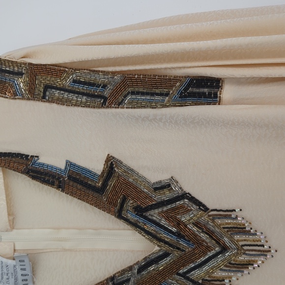 80sVTG Francesca of Damon Beaded Dress - Picture 7 of 10